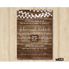 String Lights Wedding Invitation