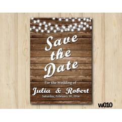 String Lights Wedding Save the Date