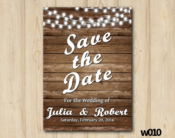 String Lights Wedding Save the Date | Personalized Digital Card