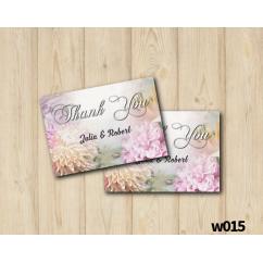Floral Wedding Thank you Card
