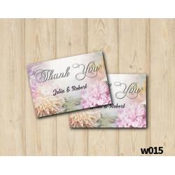 Floral Wedding Thank you Card